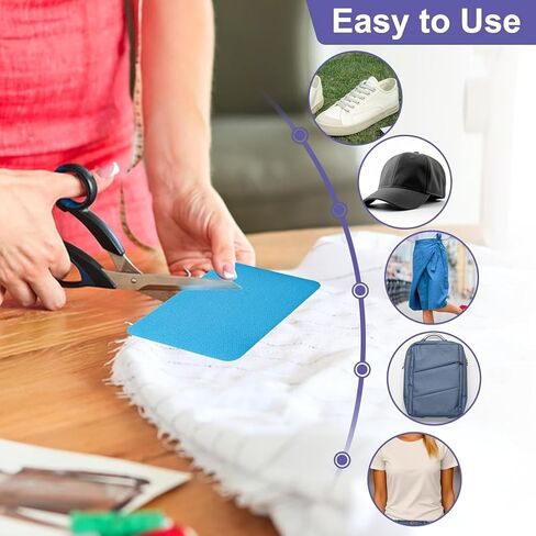 1 Set Fabric Iron Patches Color Rectangular Imitation Denim Cloth Repair Patches for DIY Clothing Hats Bags and More Durable Adhesive Ironing Supplies in Saudi Arabia