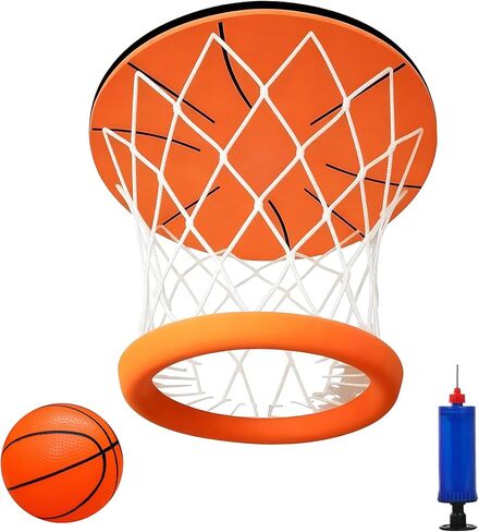 Ceiling Basketball Hoop,Hanging Indoor Basketball Hoop,Mini Basketball Goal with Soft Ball for Bedroom Office, Funny Stress-Relieving Toy for Adults and Kids,No Assembling in Saudi Arabia