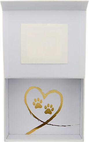 Pavilion Gift Company - Paw Prints On My Heart - Memory Box With 5" x 4" Photo Holder Loss Of Pet Cat Dog Bereavement In Memory in Saudi Arabia