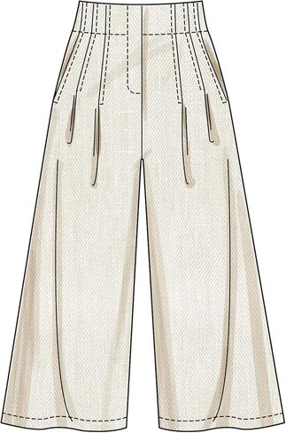 Simplicity SS3137D5 حزمة أنماط الخياطة للسراويل القصيرة والسراويل ذات الثنيات من Misses، رمز التصميم S3137، الأحجام 4-6-8-10-12 in Kuwait