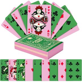 Soulchen Pink and Green Witch Playing Cards Witch Card Deck Birthday Party Favors Supplies for Women Party Birthday Decorations in Saudi Arabia