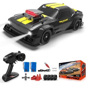 RC Drift Car, RTR Drifting RC Car with Gyro ESP 2.4GHz 1/16 Fast Remote Control Cars 50KM/h 4WD Full Proportion High Speed Racing Vehicle with Lights Rechargeable Battery for Adults Boys Kids in Saudi Arabia
