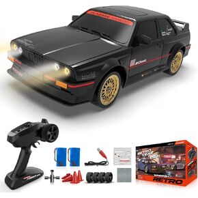 سيارة الانجراف RC، سيارة RTR الانجراف RC مع الدوران ESP 2.4 جيجا هرتز 1/16 سريع سيارات التحكم عن بعد 50KM / ساعة 4WD نسبة كاملة عالية السرعة سيارة سباق مع أضواء بطارية قابلة للشحن للبالغين الأولاد الأطفال in Kuwait