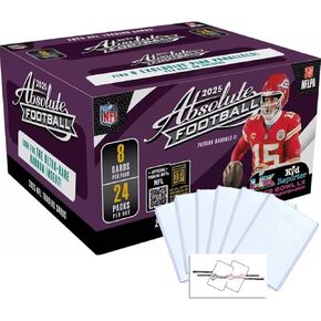 2025 Absolute Football NFL Retail Box with 192 Trading Cards + 6 Toploaders + StreetCards Magnet! Look for The Kaboom Insert! in Kuwait