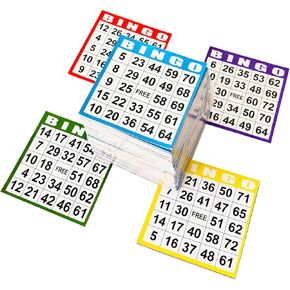 بطاقات ألعاب ورقية من SEETOOOGAMES Bingo - 1 على البطاقة - 1000 ورقة (200 كتاب من 5 أوراق) in Kuwait