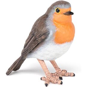 Papo - Robin - Realistic Figurine - 3 Years Old - Garden Animals Collection - Hand Painted - Educational Realistic Bird Toy - Faithfull Details - 5 cm - Gift idea - Robin Bird Toy - Wildlife Figurine in Saudi Arabia