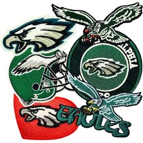 6 قطع من رقع مطرزة على شكل نسور الرجبي لمحبي رياضة كرة القدم، شارات مطرزة بشعار الفريق للخياطة/الكي على ملصقات القماش، مزينة بالملابس، وحقائب الظهر، والقبعة، والجينز، والملابس الرياضية in Kuwait