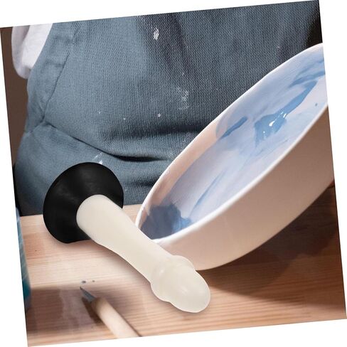 أداة تزجيج الفخار من DIYEAH مع كوب شفط للتثبيت الآمن، أداة غمس الفخار، ملحق فني من السيراميك لسهولة تطبيق الألوان وغمس التزجيج in Kuwait