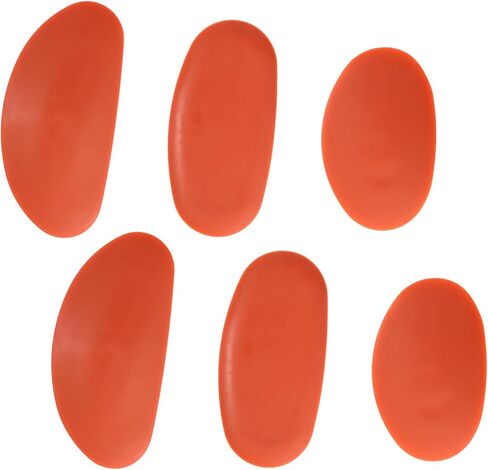 6 Pieces Red Pottery Ribs Soft Rubber Pottery Clay Ribs Set Ceramic Shaping Tools Silicone Sculpting Tools with 3 Different Sizes for Smooth Finishing and Removing Finger Marks in Kuwait