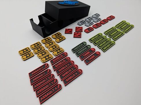 مجموعة رموز مكونة من 48 قطعة متوافقة مع Riftbound TCG | علامات لعب مميزة مع حقيبة تخزين | عدادات الضرر والصاعقة والتحسين والكلمات الرئيسية in Kuwait
