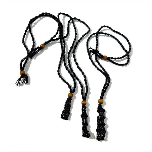 Extra Super Large Fish-Netted Crystal Cage Holders Black Necklace, Adjustable Cord Set Handwoven Rope for DIY Small Medium Quartz Stone Jewelry Making 3 Sizes (3, Medium) in Saudi Arabia