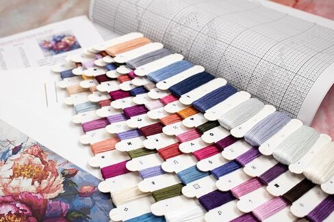 Luca-S The King of Flowers Counted Cross Stitch Kit, Multi-Colour in Saudi Arabia