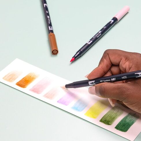 Tombow 56255 Dual Brush Pen Art Markers, Fairies, 10-Pack, Water-Based Ink, for Hand Lettering, Watercolor, Fine Art, Illustrations in Saudi Arabia