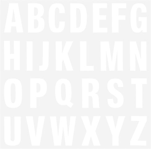 26 Sheets Iron on Letters for Clothing, 6 Inch Heat Transfer Letter Patches for Backpack，Jerseys，Printing DIY Craft - White in Saudi Arabia