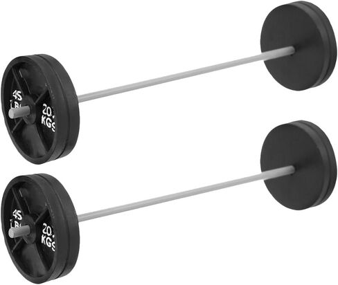DOITOOL Dollhouse Barbell Miniature Gym Equipment Model Mini Fitness Barbell Prop for Office Office وبيت الدمية الديكور الملحقات الرياضية، أسود، 5.7 × 1.57 بوصة in Kuwait