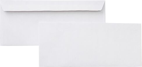 Amazon Basics #10 Security Tinted Business Envelopes, Moisture Sealed, 4-1/8 x 9-1/2 Inch - Pack of 500, White in Kuwait