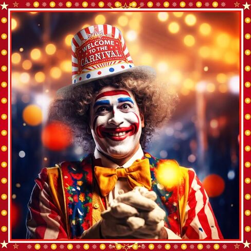 24 Pcs Welcome to the Carnival Top Bulk Hats Circus Party Paper Clown Hats for Carnivals Festival Holiday Parade Clown Jester Performance Halloween Christmas Cosplay Party Decor in Saudi Arabia