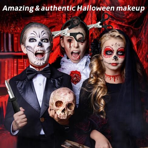 قطعتان من سكين الهالوين المزيف من خلال مجموعة عصابات الرأس، وعصابة رأس مقص وهمية ومجموعة قلادة دم وهمية، زي الحفلات in Kuwait