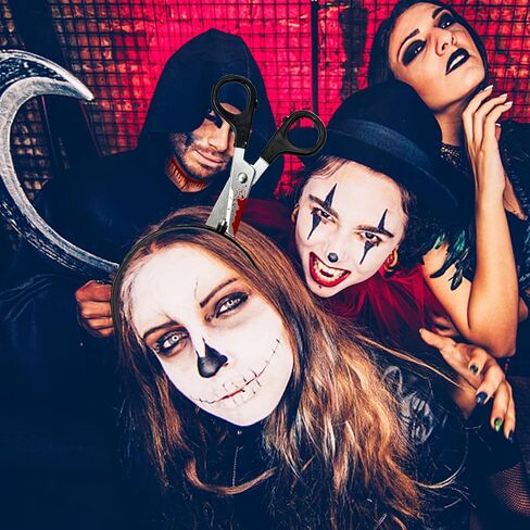 قطعتان من سكين الهالوين المزيف من خلال مجموعة عصابات الرأس، وعصابة رأس مقص وهمية ومجموعة قلادة دم وهمية، زي الحفلات in Kuwait