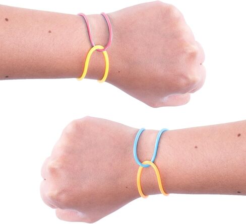 Super Z Outlet 80s Colorful Retro Rock Pop Star Rainbow Diva Disco Jelly Neon Gel Stretchable Bracelets Bands for Theme Events, Colorful Assortment, Assorted Toy Party Favor Prizes (Assorted 144pk) in Saudi Arabia