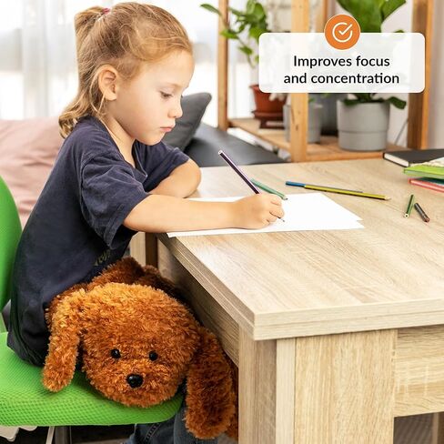 وسادة حضن مرجحة للأطفال من أودوكسيا | مهدئ ومريح | لاب الحيوان | الكلب الصديق | حيوانات الوزن الحسي | بطانية مرجحة للاضطراب الحسي | تتضمن حقيبة حمل | 5 رطل in Kuwait