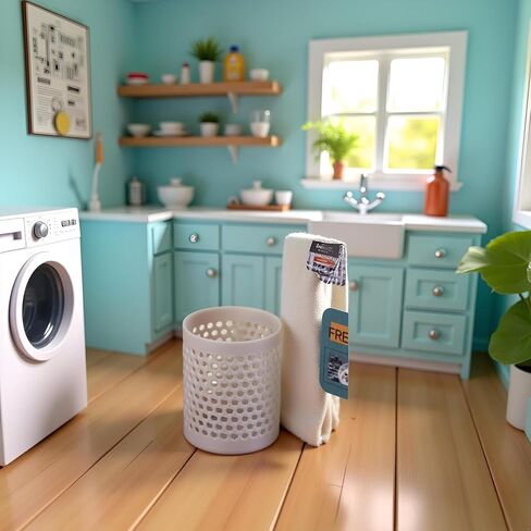 Dollhouse Mini Storage and Laundry Basket, Gray, 1:12 Scale, Plastic Bathroom Laundry Accessory in Saudi Arabia