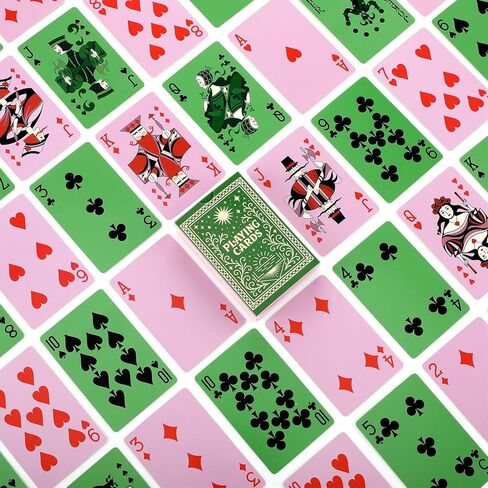 Soulchen Pink and Green Witch Playing Cards Witch Card Deck Birthday Party Favors Supplies for Women Party Birthday Decorations in Saudi Arabia