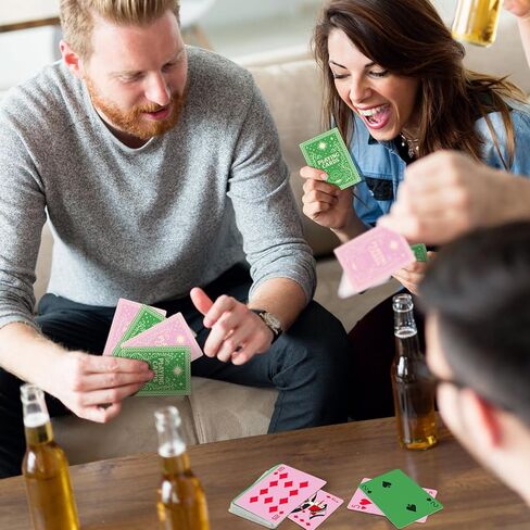 Soulchen Pink and Green Witch Playing Cards Witch Card Deck Birthday Party Favors Supplies for Women Party Birthday Decorations in Saudi Arabia