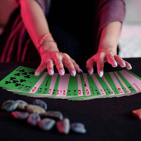 Soulchen Pink and Green Witch Playing Cards Witch Card Deck Birthday Party Favors Supplies for Women Party Birthday Decorations in Saudi Arabia