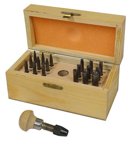 18 Piece Stone Setting Prong Pushing Punch Concave Burnisher Set Jewelry Making Kit Tool in Saudi Arabia