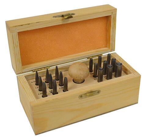 18 Piece Stone Setting Prong Pushing Punch Concave Burnisher Set Jewelry Making Kit Tool in Saudi Arabia
