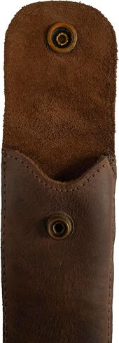 Hide & Drink, Vertical Marker Case for Men and Women, Pen and Pencil Pouch Handmade from Full Grain Leather, Artist Accessory, Bourbon Brown in Saudi Arabia
