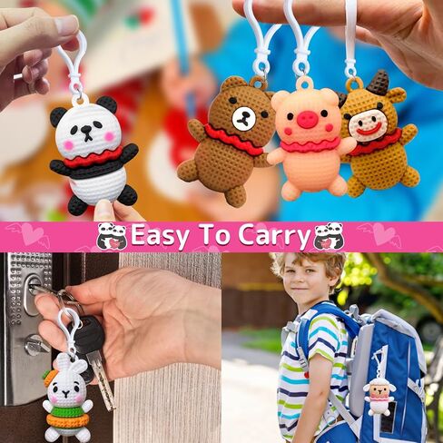 28 Pack Prefilled Valentines Day Gifts for Kids, 7 Styles Animal Keychains Toys with Valentines Day Card for Kids Teens Adults School Classroom Exchange Gift, Party Favors Supplies,Classroom Prizes in Saudi Arabia