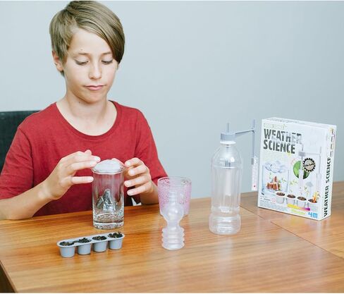 4M: Green Science - Weather Science - DIY Mini Observatory Kit, Static Electricity, Lightning-Cloud Formation, Build A Water Cycle Model, STEAM Kid 5+ in Saudi Arabia