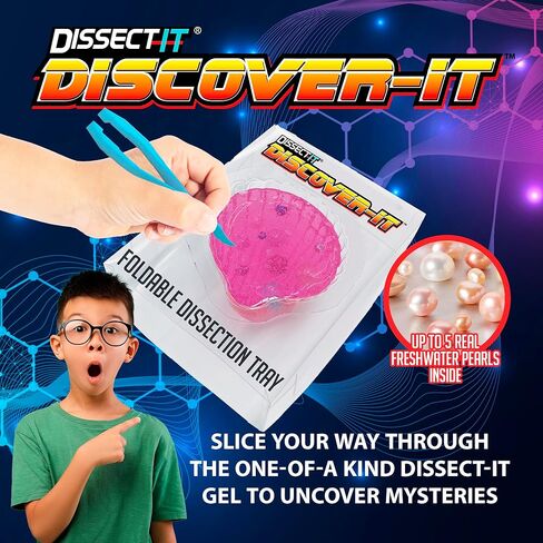 Discover-It Dissection Kit for Kids, Real Freshwater Pearl Science Lab Kit for Oysters, Science Toys for Kids Ages 5 and Above in Saudi Arabia