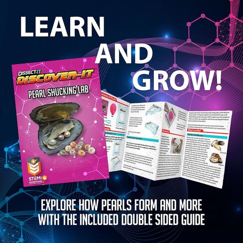Discover-It Dissection Kit for Kids, Real Freshwater Pearl Science Lab Kit for Oysters, Science Toys for Kids Ages 5 and Above in Saudi Arabia