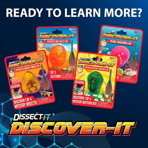 Discover-It Dissection Kit for Kids, Real Freshwater Pearl Science Lab Kit for Oysters, Science Toys for Kids Ages 5 and Above in Saudi Arabia