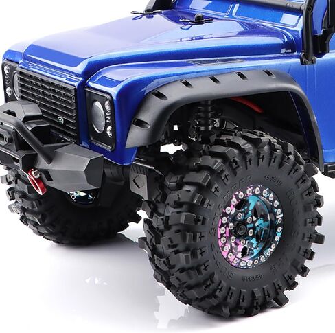 GLOBACT Aluminum 1.9 Inch Beadlock Wheels 1/10 RC Wheel Rim Set Wheel Hub Simulated Retro Wheels for TRX4 TRX6 Axial SCX10 I II III Redcat GEN7 8 1/10 RC Crawler Upgrade Accessories (4Pcs Silver) in Saudi Arabia