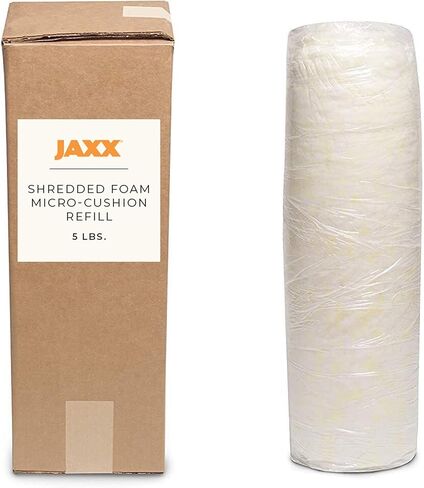 Jaxx Premium Grade Shredded Foam Filling - Refill for Pillows, Bean Bag Chairs, Dog Beds, and Cushions, 10 lb in Saudi Arabia