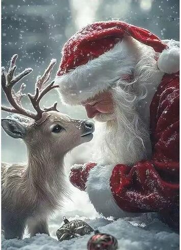 6 Pack Christmas Paint by Numbers Kit for Adults, Snowman Adult Paint by Number Kits, Santa Claus Paint by Numbers for Adults, Cardinal Acrylic Painting on Canvas for Home Wall Art Decor 16x12 Inch in Kuwait