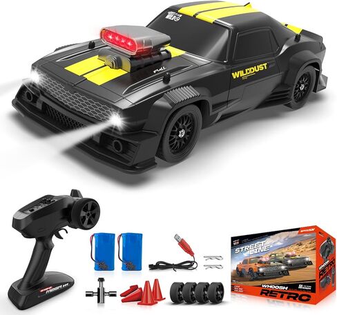 RC Drift Car, RTR Drifting RC Car with Gyro ESP 2.4GHz 1/16 Fast Remote Control Cars 50KM/h 4WD Full Proportion High Speed Racing Vehicle with Lights Rechargeable Battery for Adults Boys Kids in Saudi Arabia