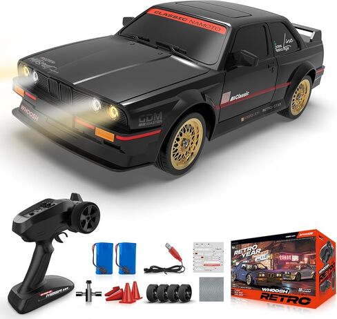 سيارة الانجراف RC، سيارة RTR الانجراف RC مع الدوران ESP 2.4 جيجا هرتز 1/16 سريع سيارات التحكم عن بعد 50KM / ساعة 4WD نسبة كاملة عالية السرعة سيارة سباق مع أضواء بطارية قابلة للشحن للبالغين الأولاد الأطفال in Kuwait