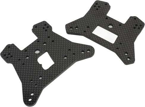 Front Rear Shock Tower Mount, Front Rear Shock Tower Bracket Easy Installation Carbon Fiber Damper Shock Mount for Traxxas Sledge in Saudi Arabia