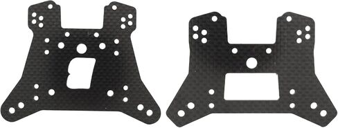 Front Rear Shock Tower Mount, Front Rear Shock Tower Bracket Easy Installation Carbon Fiber Damper Shock Mount for Traxxas Sledge in Saudi Arabia