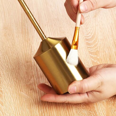 مجموعة فرش التذهيب، 10 قطع من فرشاة طلاء شعر الماعز بأوراق الذهب لطلاء الأكريليك وأوراق رقائق أوراق الذهب ذات الألوان المائية in Kuwait