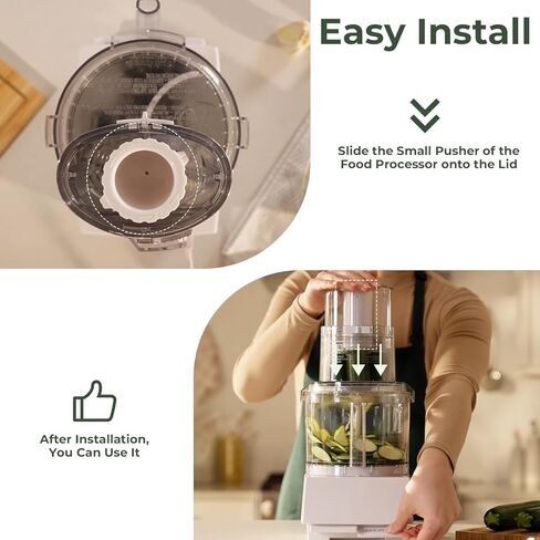 محضرة طعام صغيرة متوافقة مع كويزينارت DLC-5 DLC-10C DLC-10S DLC-10P DFP-7BC استبدال #: DLC-120BGTX-1 in Kuwait