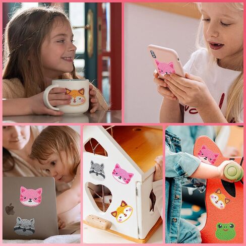 Shemira 24 Pack Valentine's Day Cards for Kids with 5D Diamond Art Painting Kit, Valentines Gift for Kids Classroom, Valentine's Party Favor, School Valentine's Art Activity, Valentine's Art Craft Kit in Saudi Arabia