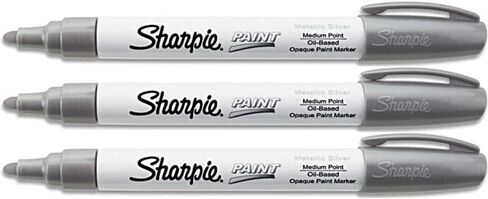 Medium Point Paint Marker [Set of 3] Color: Silver in Saudi Arabia