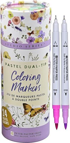 Studio Series Pastel Dual-tip Markers - 24 colors in Saudi Arabia