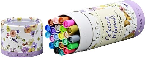 Studio Series Pastel Dual-tip Markers - 24 colors in Saudi Arabia